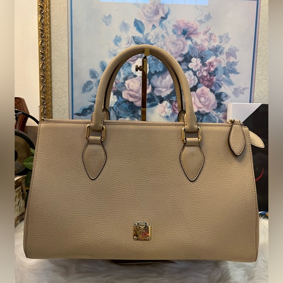 MCM Leather Studded Handbag - Picture 1 of 13